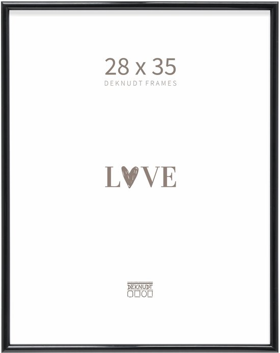 Deknudt Frames Cadre photo noir étroit S011S2 - format photo: 28x35 cm