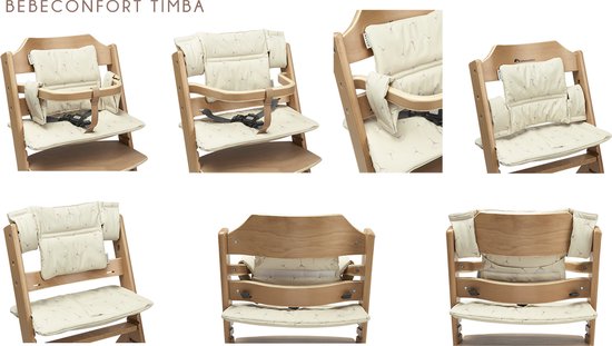 Meyco Baby Ginkgo stoelverkleiner meegroei - soft sand van Meyco — afbeelding 3