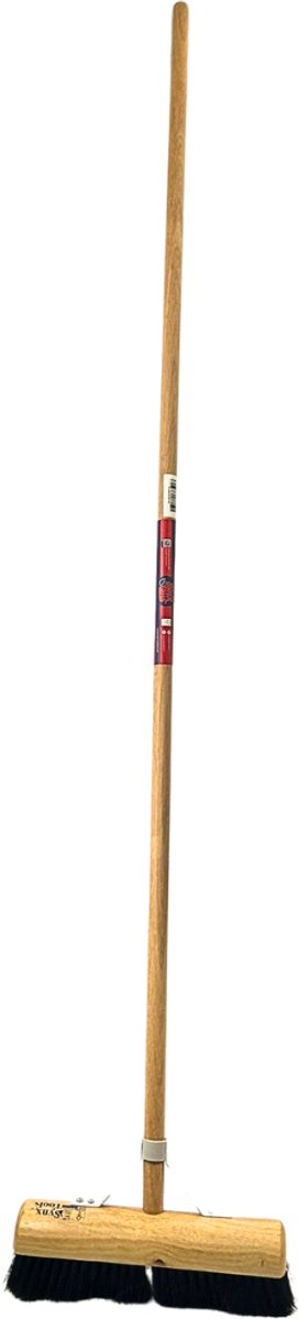 Synx Tools bezem Binnenbezem Zaalveger 30 cm - Paardenhaar / Kamerveger - Zachte bezem 30 cm - Bezemsteel - Veger schoonmaken - Bezems Binnen - Besem zacht met Steel 150 cm van Synx Tools — afbeelding 2