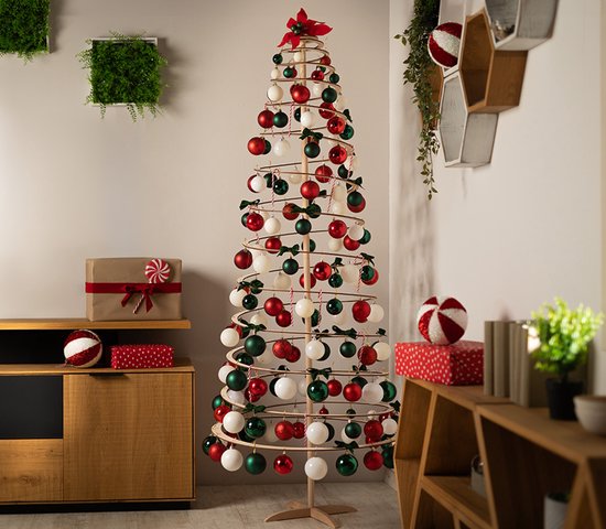 Kerstboom met verlichting | H 38 cm - Stoer en Landelijk Wonen Winkel