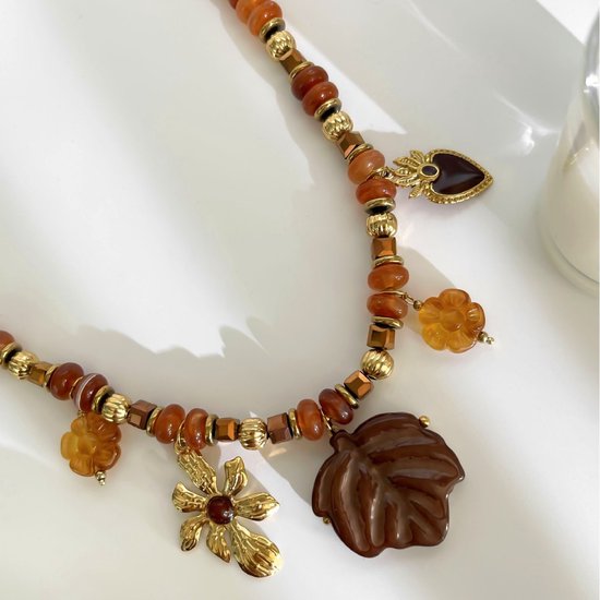 Bohemian gouden ster kettingen voor vrouwen hart bloem choker hanger ketting etnische multilayer mode-sieraden-CS5496