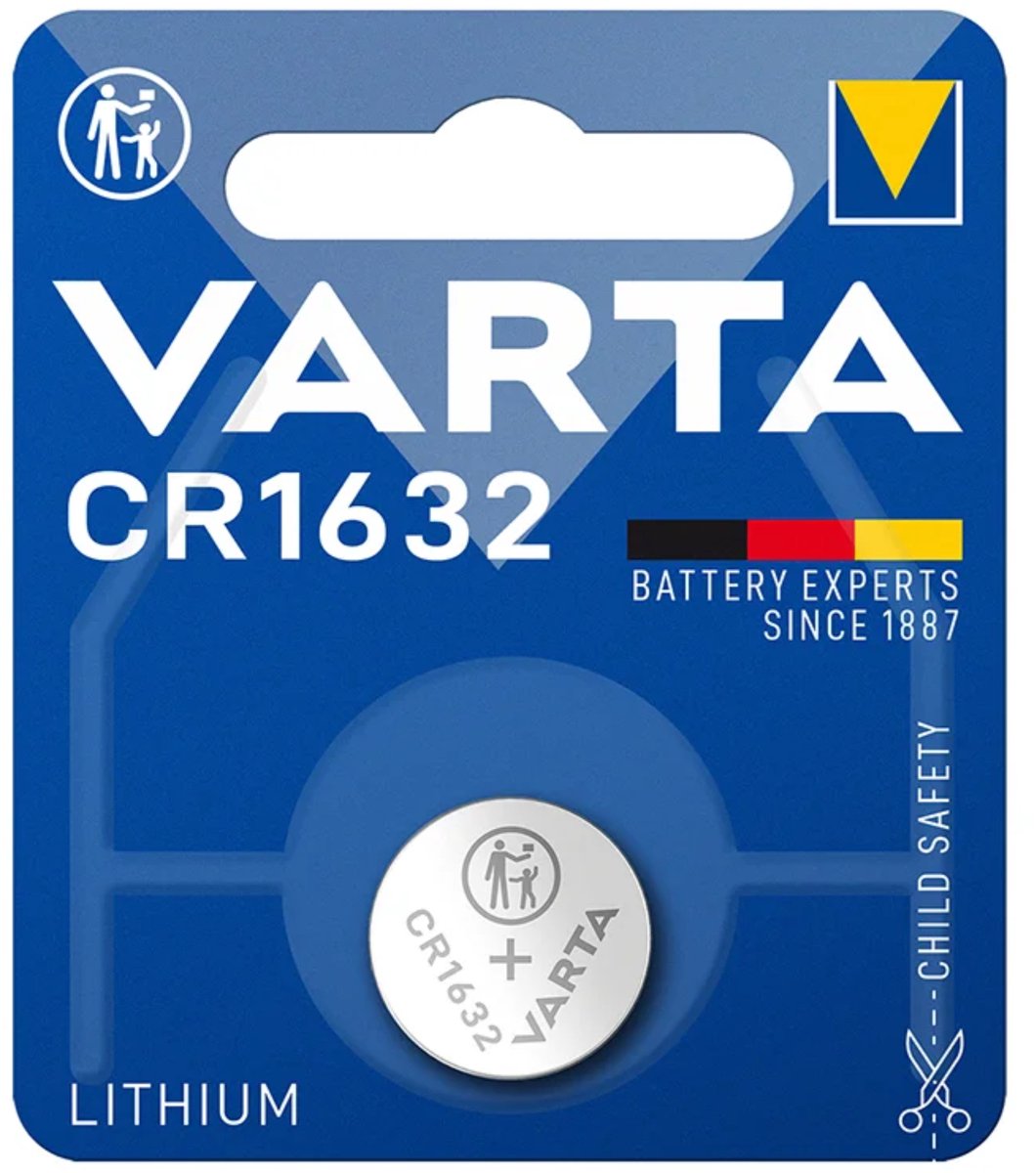 Varta CR1632 Lithium Knoopcel Batterij | 3V | 140 mAh