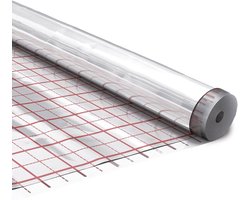Isolatiefolie met Raster voor Vloerverwarming 50m² Reflecterende Aluminium Vloerisolatie