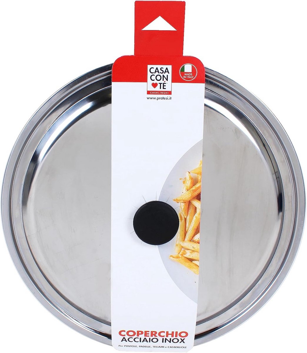 Ronde Stalen Pan Deksel 28 cm Universeel Geschikt