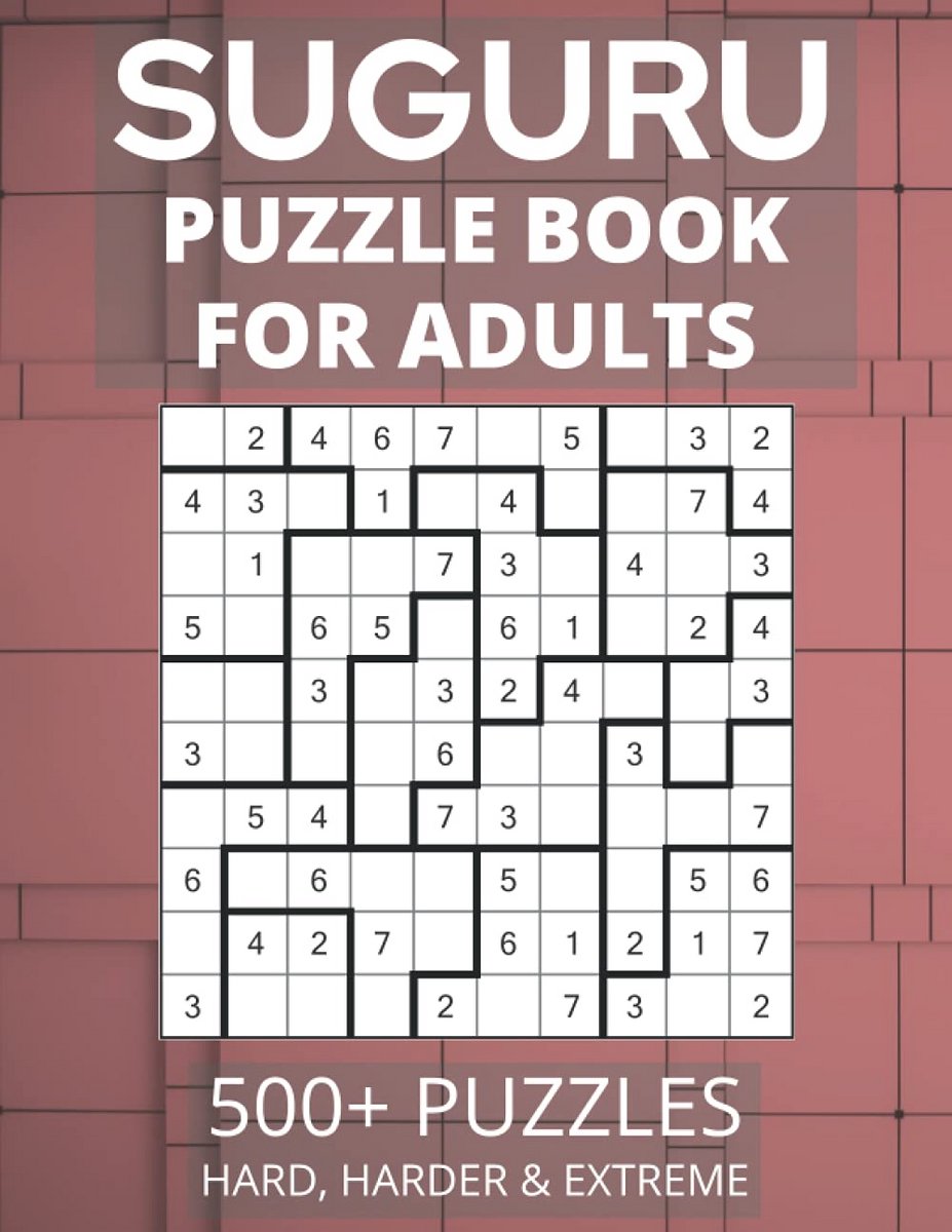 Logische Puzzelboek met 500+ Suguru Puzzels voor Volwassenen - Moeilijkheidsgraden