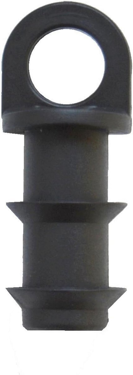 Eindstop voor druppelaars 16 mm - Verpakking van 3 stuks, zwart
