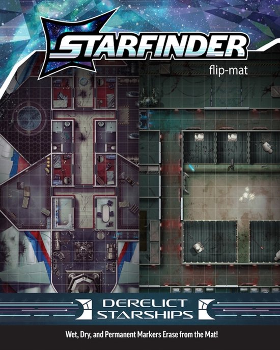 Starfinder Flip-Mat: Derelict Starships - cover