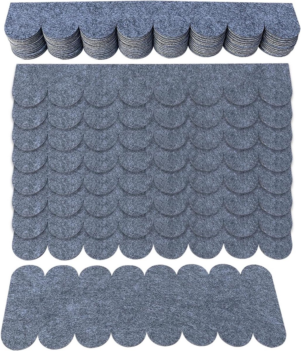 Mini Dakshingles Rond Grijs - Perfect voor Vogelhuisjes, Huisjes, en Landschapsprojecten