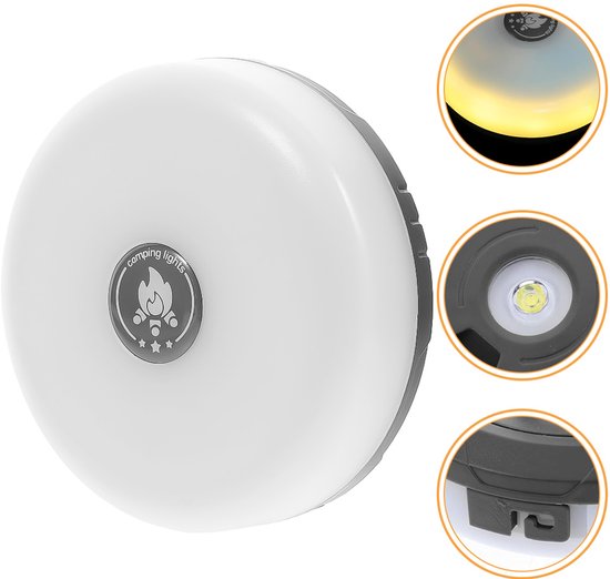 Camping Lamp - Lichtsnoer - Zaklamp - 4in1 Powerbank Kampeerlamp met Lampjes Slinger voor Buiten - Campinglamp Oplaadbaar met USB - Tentlamp Verlichting - 2 Stucks — afbeelding 2