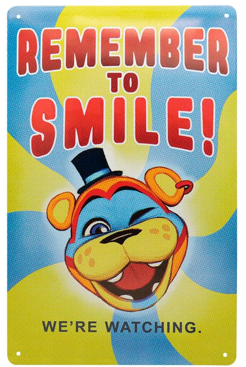 FaNaTtik Five Nights at Freddy´s Tin Sign Tin signs