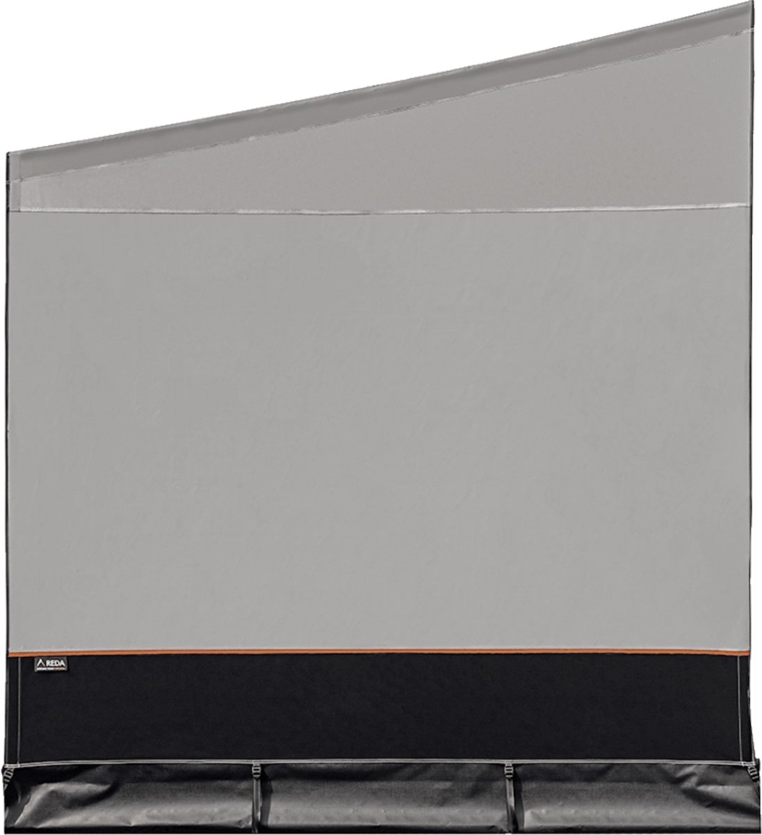 Reda Adventure Side Zijwand 250 Dicht Rechts 235–270cm - Geschikt voor cassetteluifels met een montagehoogte van 235 cm t/m 270 cm en een uitval van 250 cm