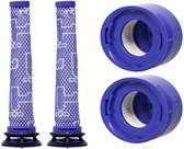 Propex Parts Stofzuigerfilter - Geschikt voor Dyson V7 / V8 - 965661-01 & 967478-01 filterset - Eenvoudige installatie en onderhoud - 2 stuks