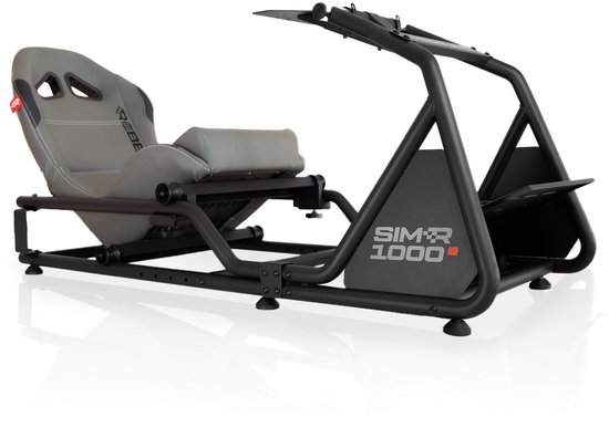 REBBLERS® SIMR 1000 Sim Racing Cockpit - Verstelbare Racestoel van Formula naar GT/Rally - Race Simulator - Antraciet