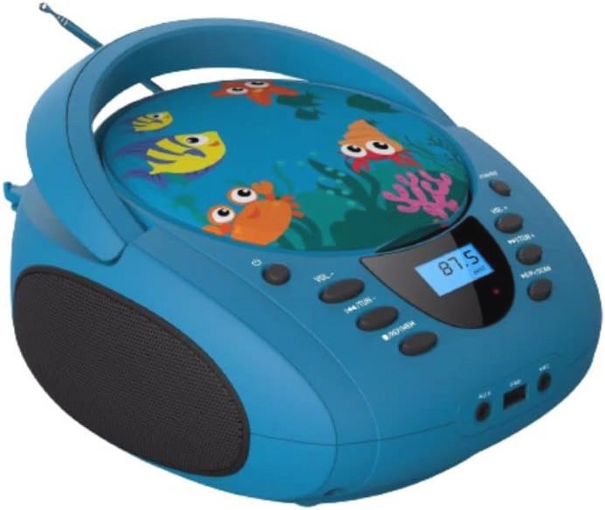 USB CD Speler met FM, CD/CD-R/CD-RW/MP3, AUX en Microfoon Ingang - Zee Model