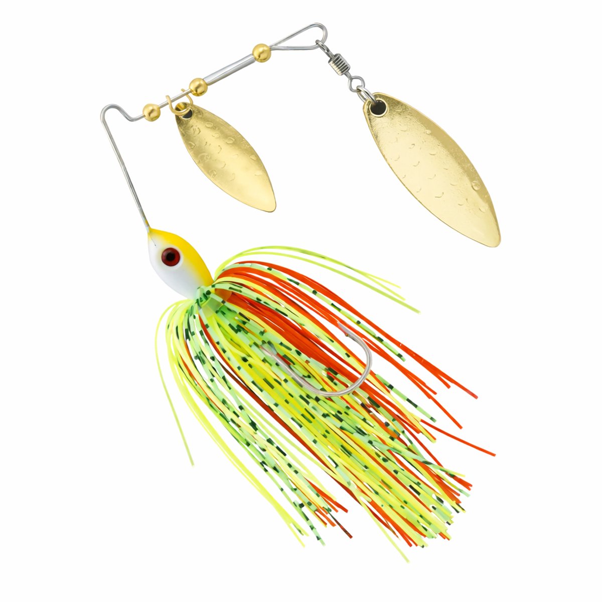 PikeAttack - Spinnerbait - Roofvissen - Rood/Geel/Groen - 10cm - 15g