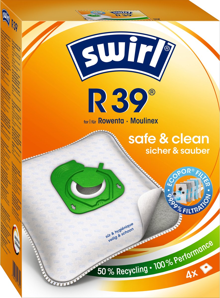 Swirl R 39 MicroPor Plus Cilinderstofzuiger Stofzak