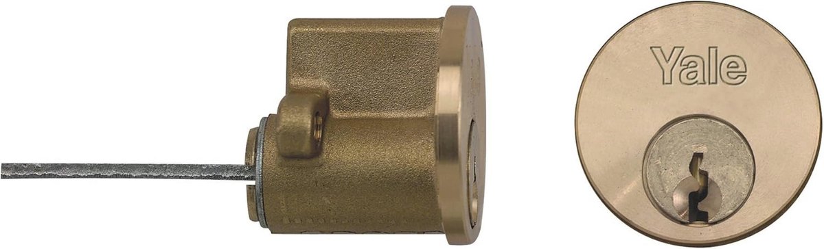 Reserve-rimcilinder voor 38-57 mm deuren met chroom afwerking en 4 sleutels