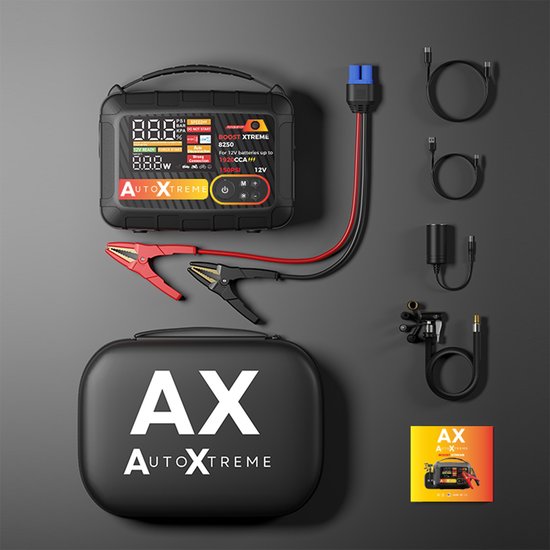 AutoXtreme Boost Xtreme 8250A - Compresseur de démarrage - Booster de batterie pour voiture - Démarrage rapide