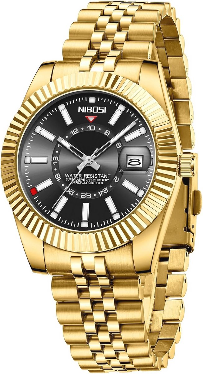 Herenhorloge - Luxueus Waterdicht Polshorloge met Analoog Kwartsuurwerk en Roestvrijstalen Armband