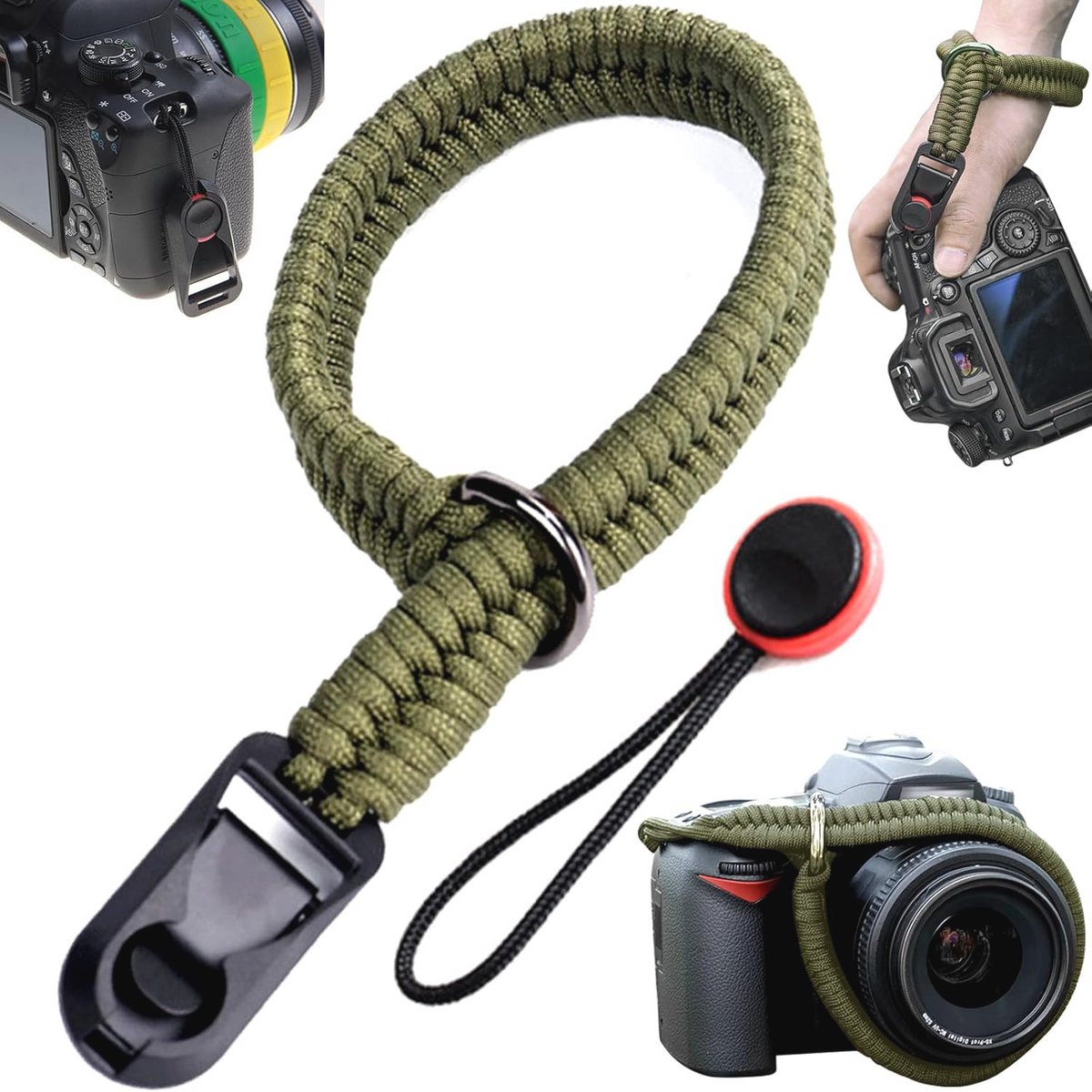 Verstelbare Camerariem - Compatibel met Meerdere Camera's - Totale Lengte 40 cm