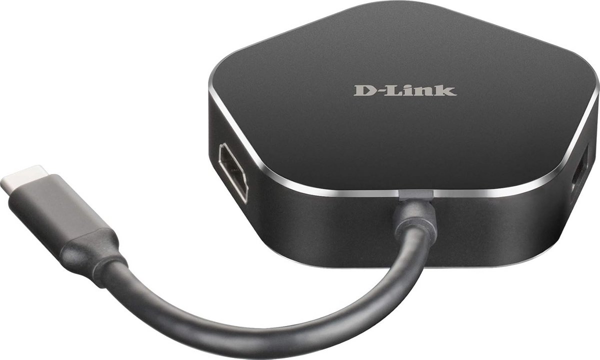 4-in-1 USB-C Hub met HDMI en USB 3.0-poorten voor Windows, Mac en Linux