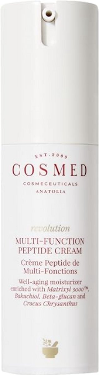 Cosmed Anti Rimpel Crème 30ml – Anti Aging Gezichtscrème met Bakuchiol & Peptiden – Vegan Dag- en Nachtcrème