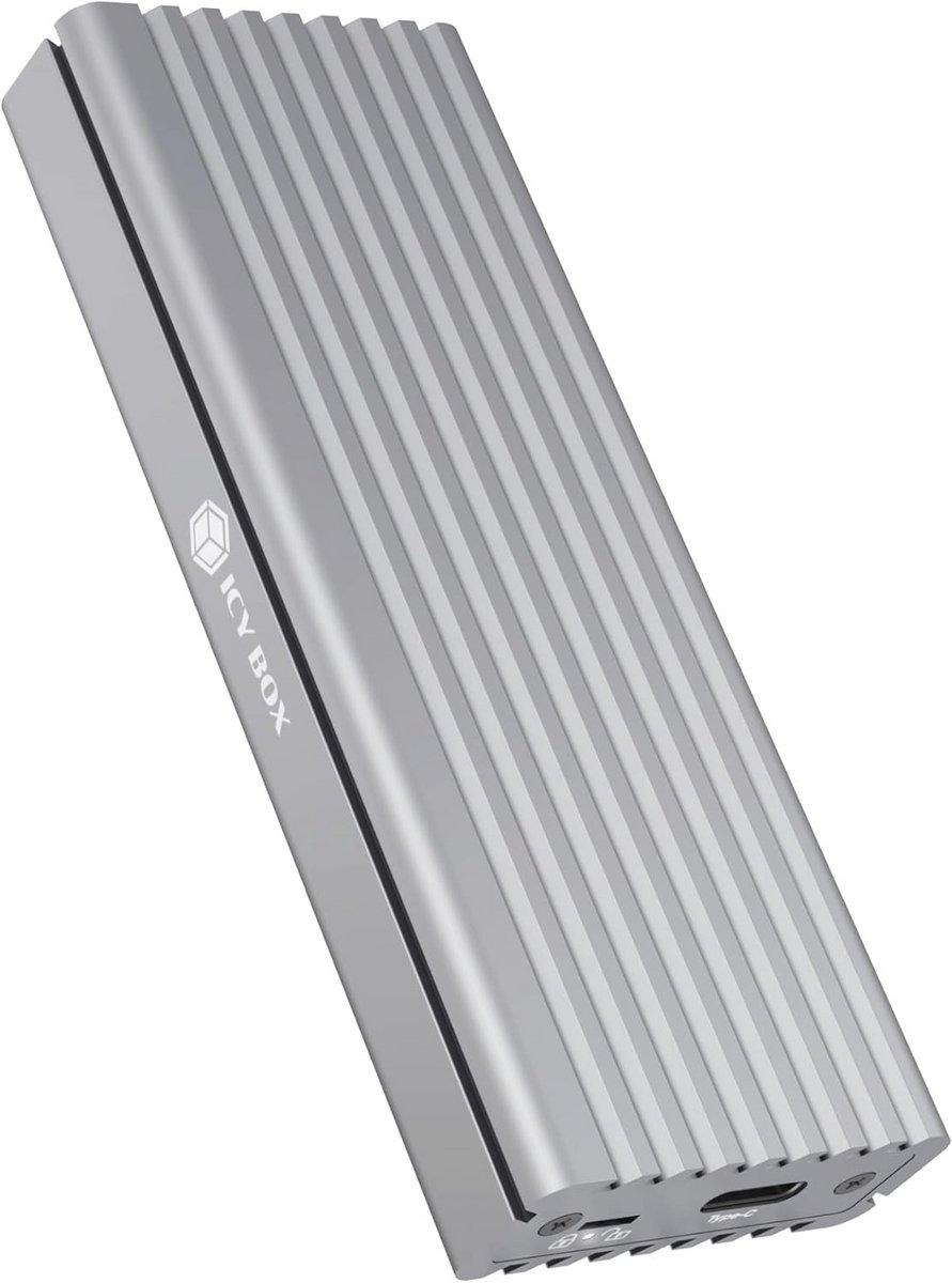 M.2 NVMe-adapter met USB 3.1 Gen2, koelsysteem, USB-C, en aluminium behuizing