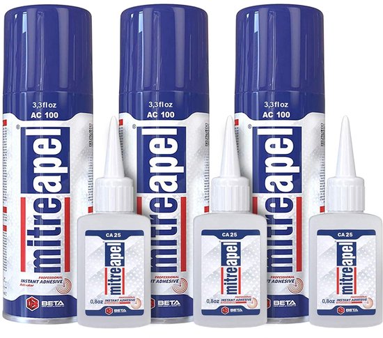 4X 200l Bond It Superglue ACTIVATOR Accelerator Adhesive Glue Instant