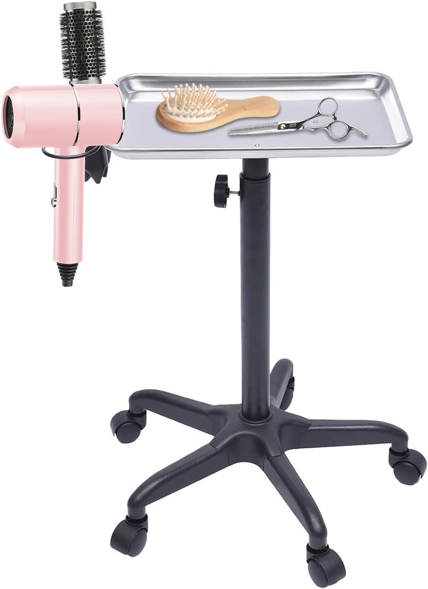 Verstelbare Salon Trolley met Wieltjes en Onderdelen
