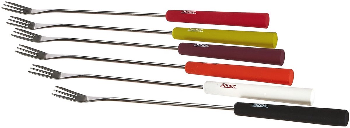 Kaas Fondue Vorken Set van 6 - Meerkleurig