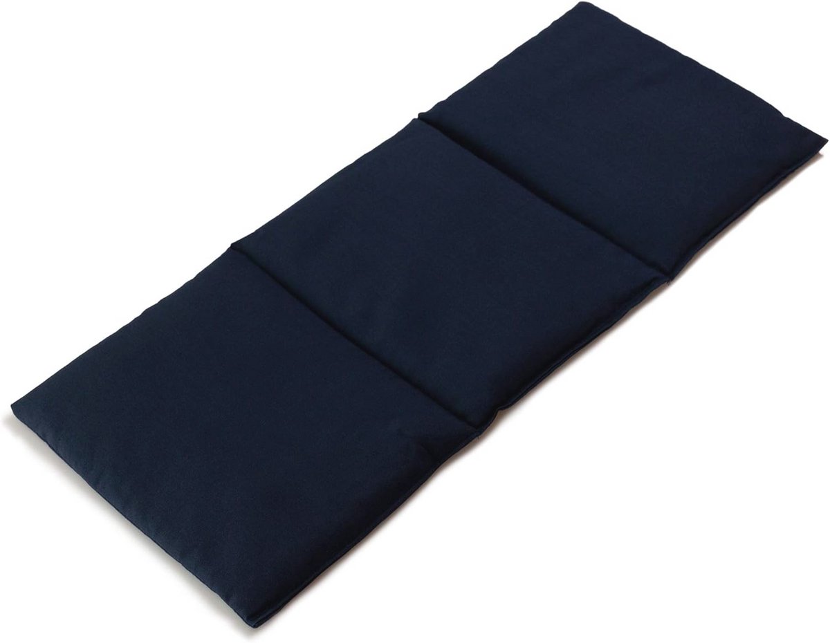 3-kamer warmtekussen met kersenpitten - 20x50cm - veelzijdig voor nek, rug en buik