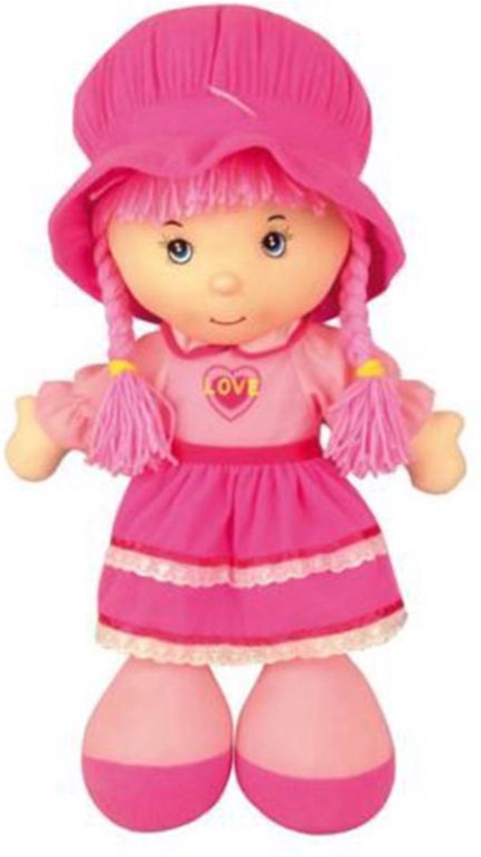 Cepewa Pluche Gnome - grijs - 37 cm - decoratie pop - knuffel - kerstversiering