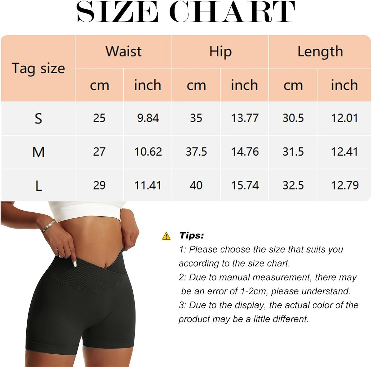 Dames Scrunch Butt Sportshort Hoge Taille - Naadloze V-Cross Gym- en Yogabroek met Billenliftend Effect
