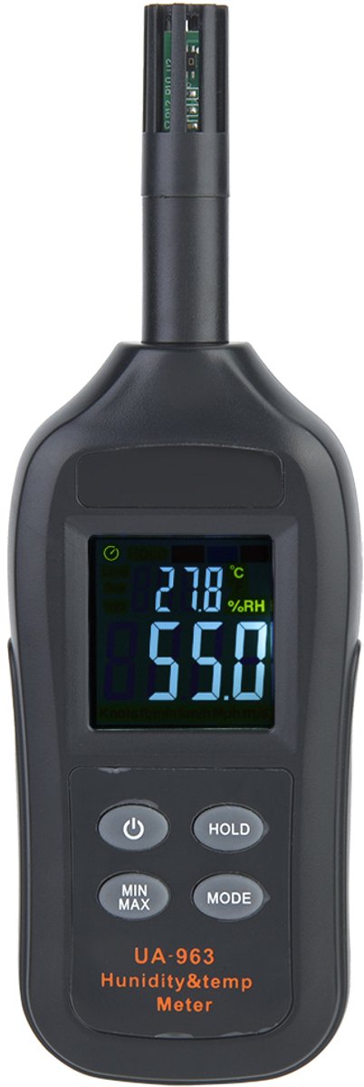UA963 Digitale temperatuur-vochtigheidsmeter, thermometer en hygrometer met dauwpunt en natteboltemperatuur