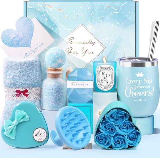 Cadeaux pour femmes et petites amies - Coffrets cadeaux de 10 pièces pour se détendre et se relaxer