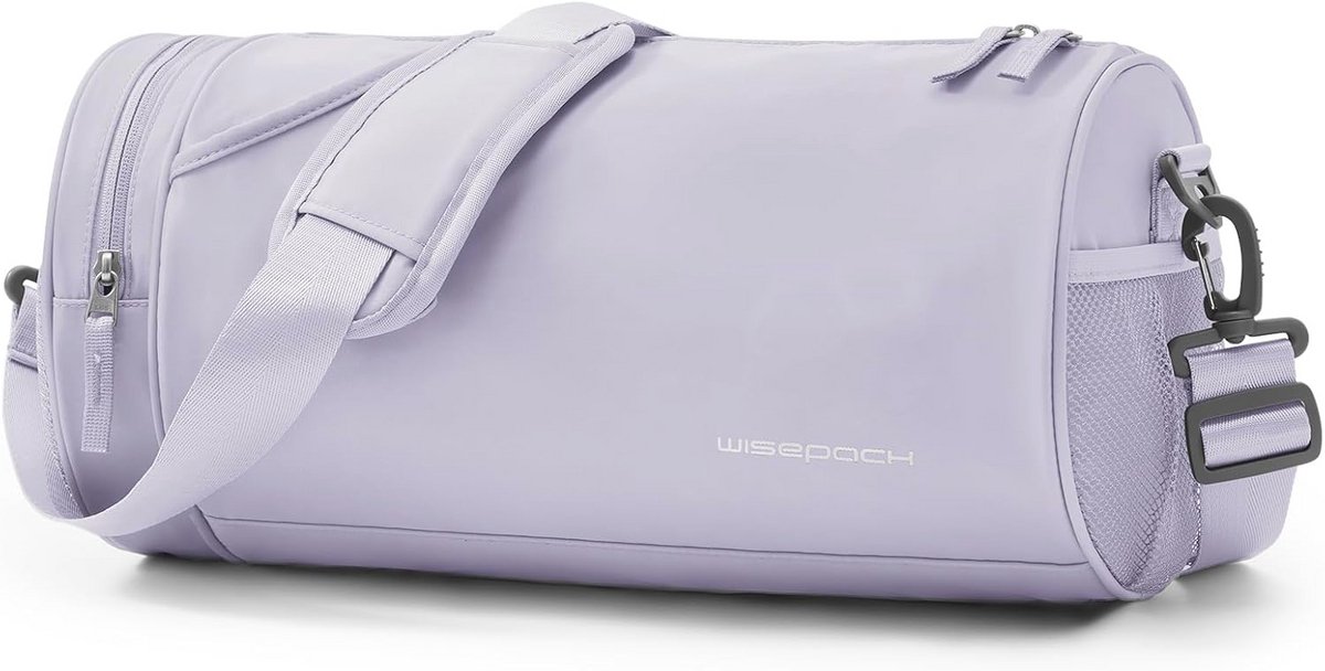 Kleine Sporttas voor Vrouwen Trainers Tas Waterdichte Duffle Tas Lichtgewicht Handbagage Sports Bag voor Zwemmen met Vakken voor Nat
