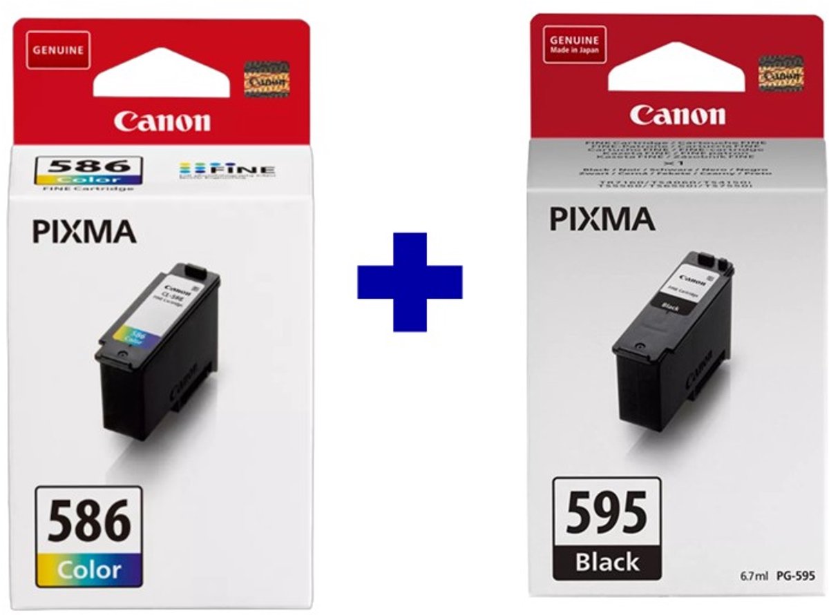 Canon PG-595 + CL-586 - Inktcartridge - Origineel - Hoge capaciteit - Kleur en Zwart + Retourzakje