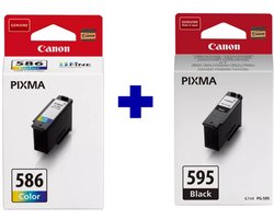 Canon PG-595 + CL-586 - Inktcartridge - Origineel - Hoge capaciteit - Kleur en Zwart + Retourzakje