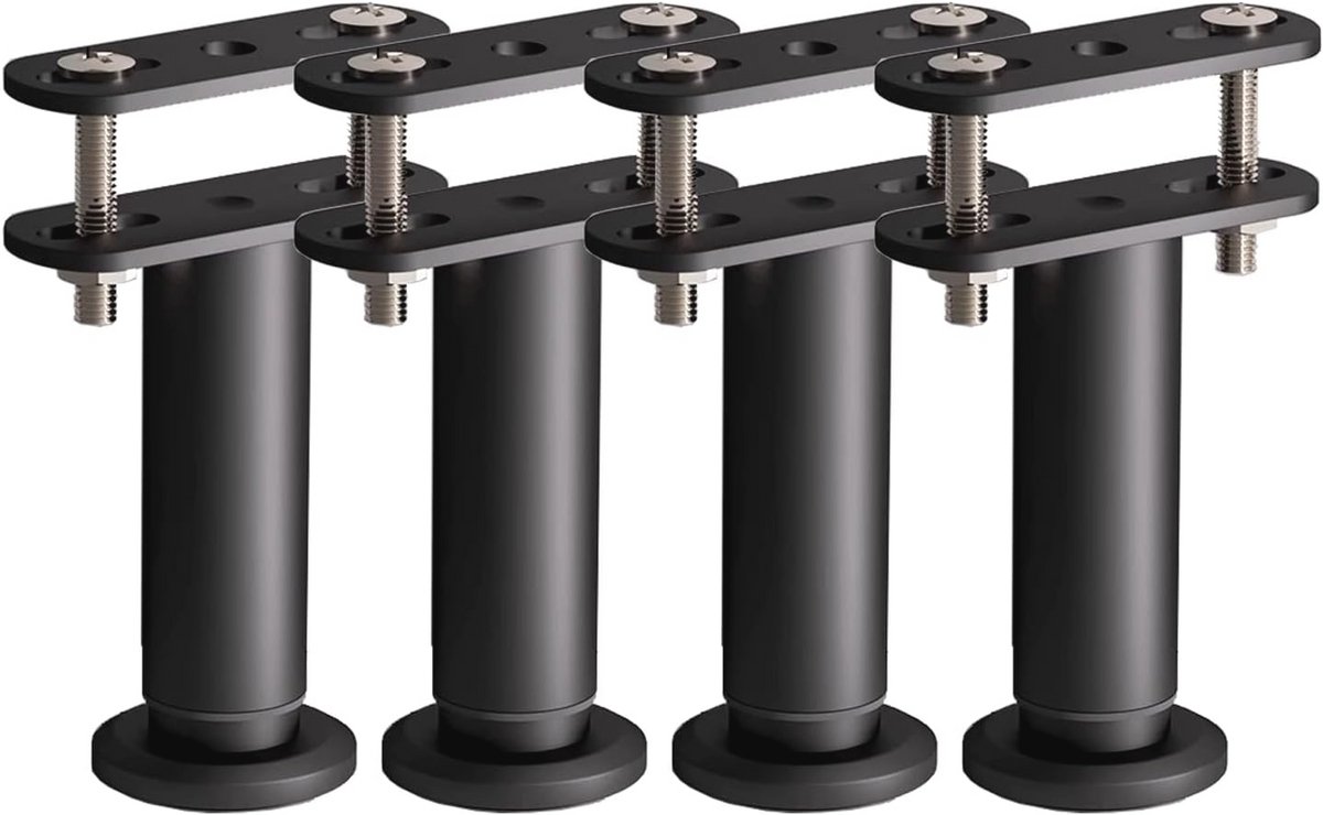 Verstelbare Bedsteunpoten - 4 Stuks voor Bedframe en Meubels - Hoogte 180 mm tot 310 mm