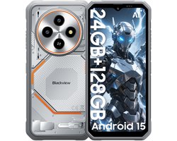 Blackview FORT 2 - AI Robuuste Smartphone - 24 GB RAM - 128 GB ROM - 6,56 inch MTK G81 - Robuuste telefoon - Android 15 - GPS IP69K OTG NFC Gemini AI - WIT