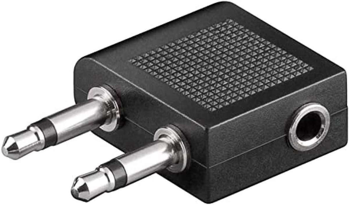 Vliegtuig Audio Adapter 3,5 mm Splitter Set in Handige 10 Stuks Verpakking