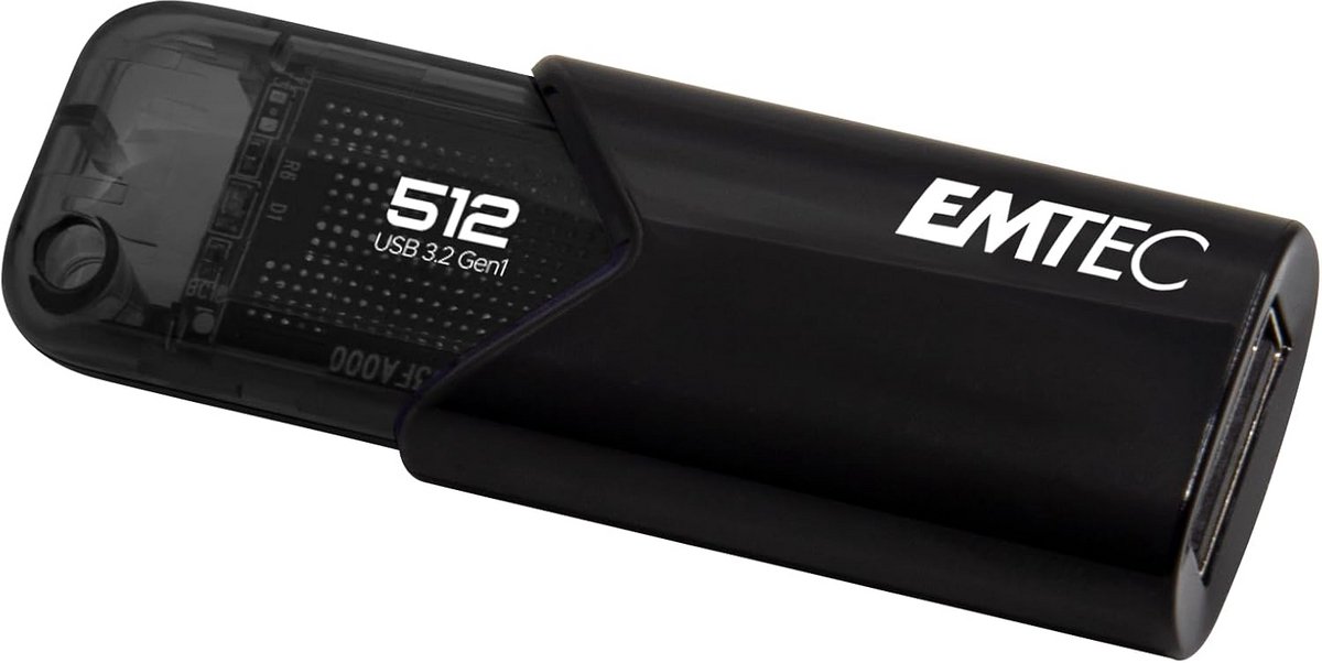 USB Flash Drive 512GB - 3.2 - 20/10 MB/s - USB Type-A - Zwart