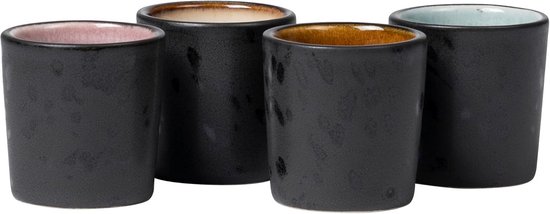 Bitz Eierdopjes Gastro Zwart/ Multi (4 stuks