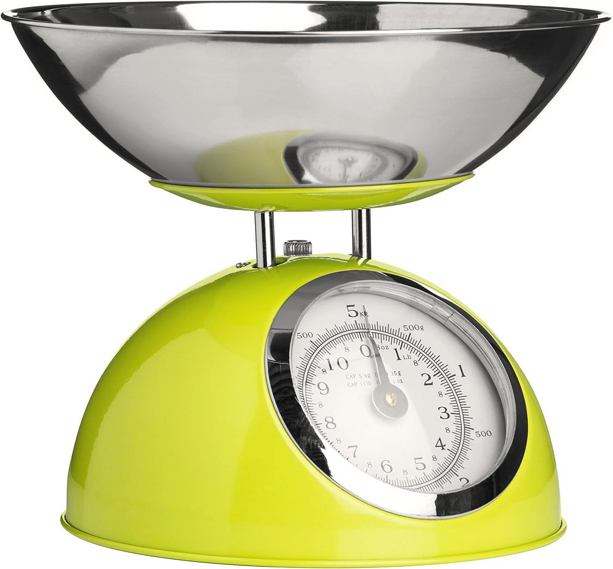 Keukenweegschaal 5 kg met RVS Kom - Groen