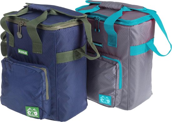 Koelbox Grijs/Rood, 20 L, 28 x 19 x 36 cm - Duurzaam en Compact van Koelbox. — afbeelding 3