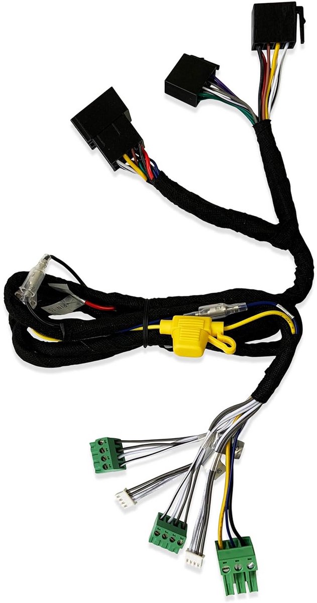 Kabelaansluitset ISO voor 4-kanaals Autoversterker Plug & Play