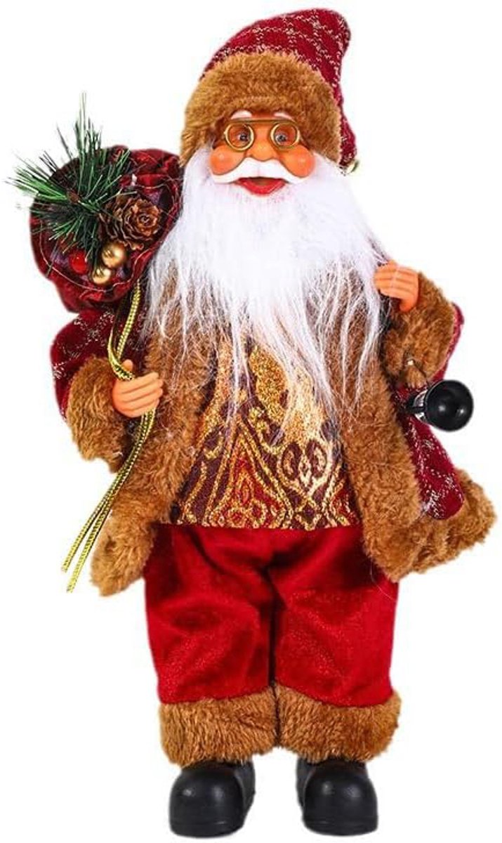 Staande Kerstmanfiguur - Kerstdecoratie - Kerstfiguren voor Binnen
