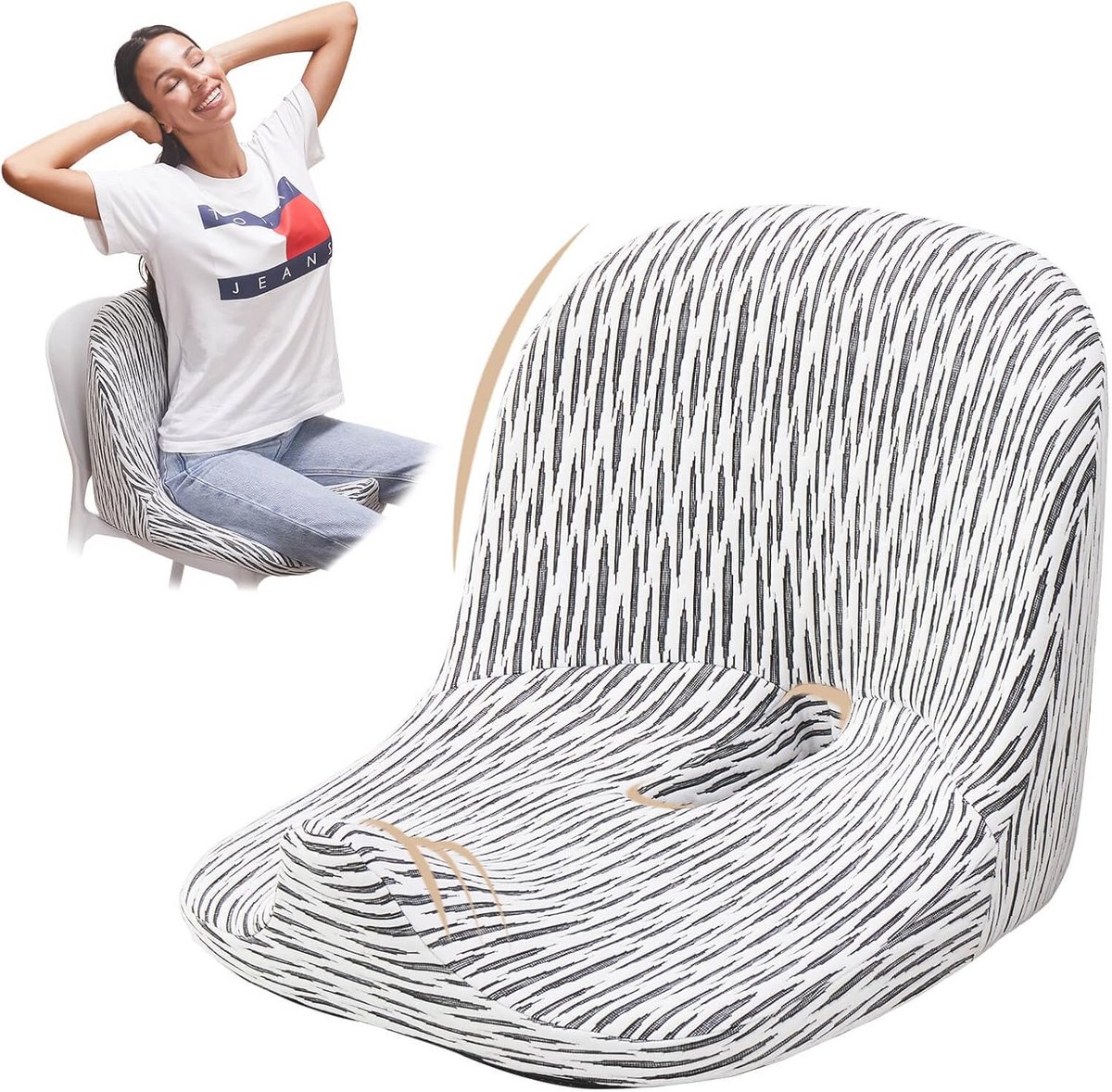 Ergonomisch Zitkussen van Traagschuim voor Bureaustoelen en Rolstoelen - Drukverlichting en Comfort