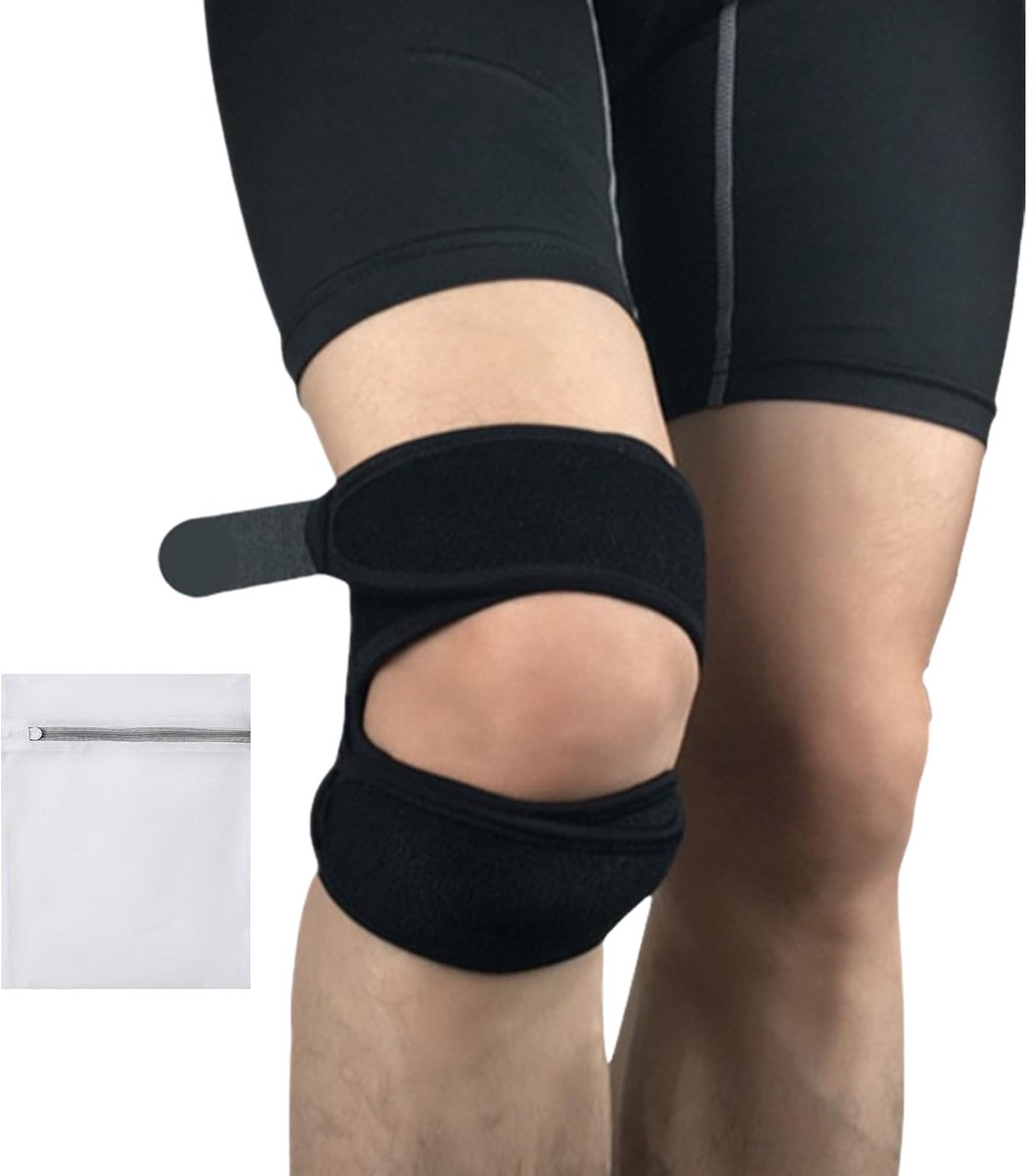 Unyqoos® Verstelbare kniebandage voor patellapees met optimale ondersteuning en comfort