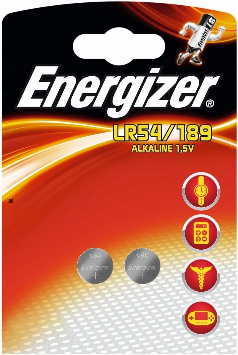 Alkaline Knoopcel Batterijen LR54/189 (2-pack) voor Kleine Apparaten
